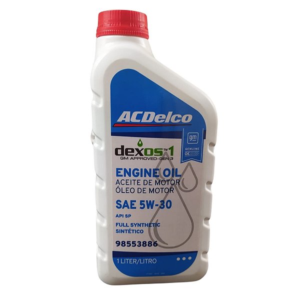 Óleo de Motor AcDelco Dexos1 Gen 3 5W30 API SP Sintético