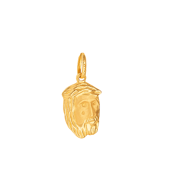 PINGENTE FACE DE CRISTO OURO 18K.