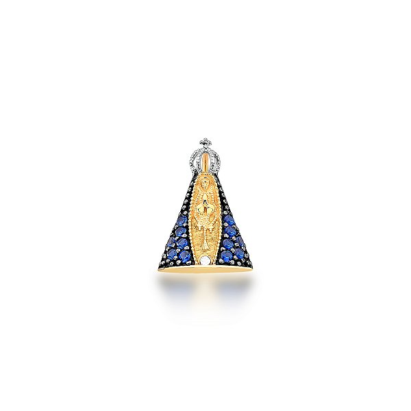 PINGENTE NOSSA SENHORA APARECIDA OURO 18K.
