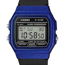 RELÓGIO CASIO DIGITAL F-91WM-2ADF-SC.