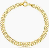PULSEIRA LACRAIA COM 19CM DE COMPRIMENTO OURO 18K.
