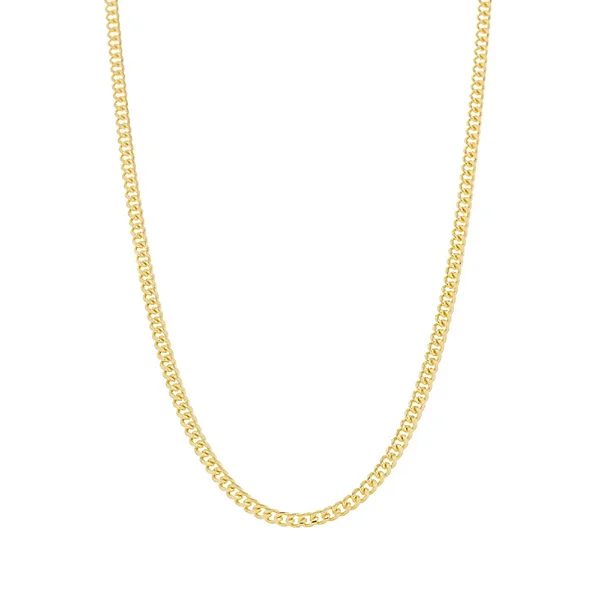 CORRENTE GROUMET FINA 60CM DE COMPRIMENTO OURO 18K.