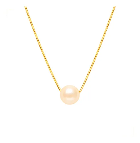 GARGANTILHA PÉROLA DE 5MM 45CM DE COMPRIMENTO OURO 18K.