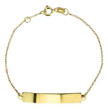 PULSEIRA INFANTIL CHAPINHA PIASTRINE FINA COM 13CM DE COMPRIMENTO OURO 18K.