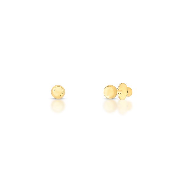 BRINCO INFANTIL BOLINHA 2,5MM OURO 18K.570