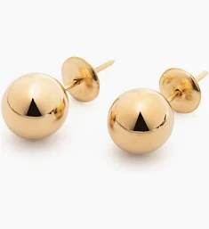 BRINCO BOLA 6MM OURO 18K.