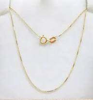 CORRENTE VENEZIANA 50CM OURO 18K.