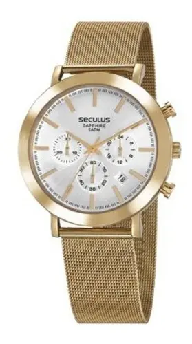 Relógio Seculus 23660GPSVDA2. Outilet.
