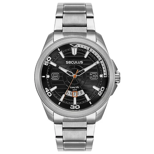 Relógio Seculus 77240G0SVNA1. Outilet.