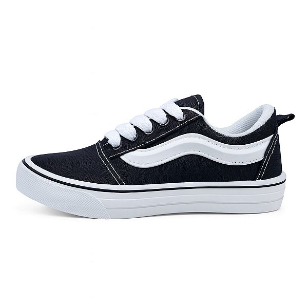 Tênis Krikos Old Skool Preto Tecido Confortável