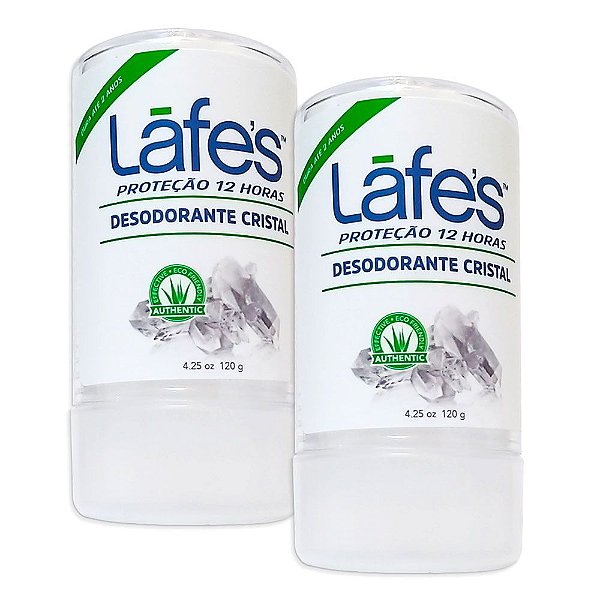 Lafe´s Desodorante Crystal Stick 120g - Combo 2 Unidades (FRETE GRÁTIS)