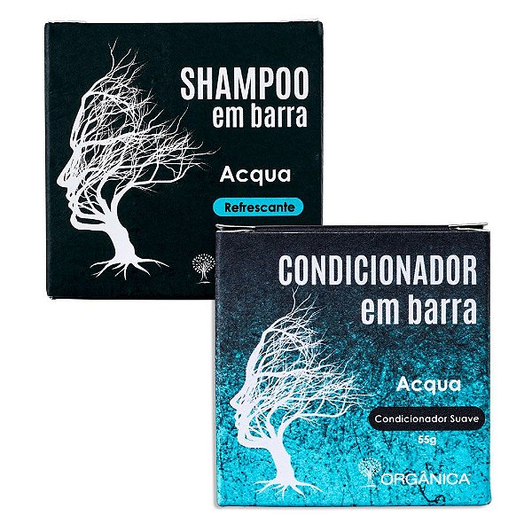 Kit Shampoo e Condicionador em Barra Acqua For Men