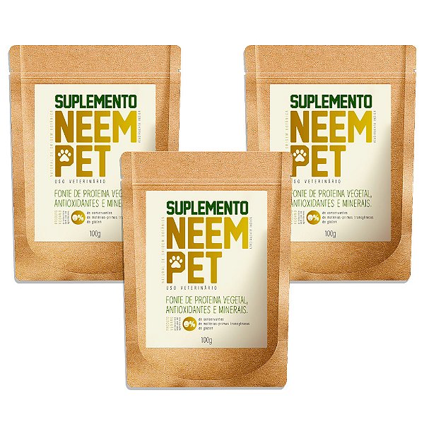 Suplemento Neem Pet 100g Openeem - 3 Unidades (FRETE GRÁTIS)