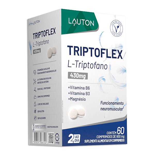 Triptoflex L-Triptofano 215mg 60 Comprimidos - Lauton