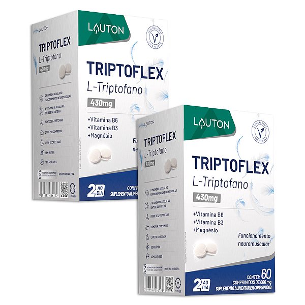 Triptoflex L-Triptofano 215mg 60 Comprimidos Lauton - 2 Un.