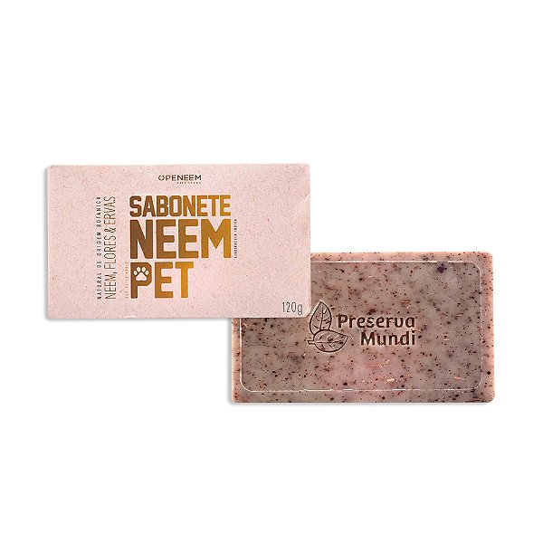 Sabonete Neem Pet 120gr Para Cães e Gatos - Openeem