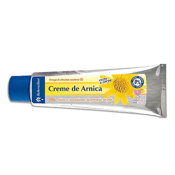 Creme de Arnica Vegano para Rosto e Corpo 50gr - Schraiber