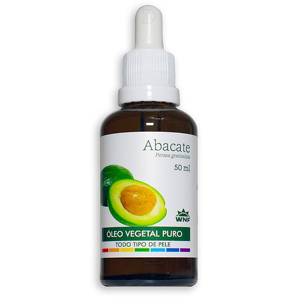 Óleo Vegetal de Abacate 100% Puro 50ml Wnf - Vegano e Natural