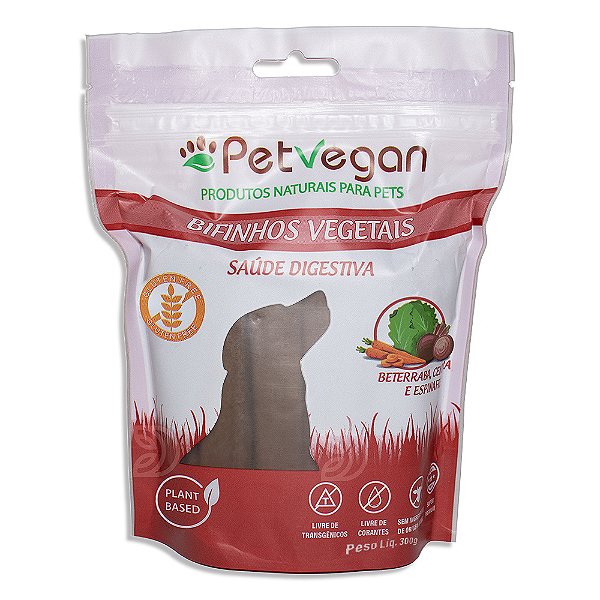 Bifinho PetVegan Vegetais 300g | 100% Vegano e Sem Glúten
