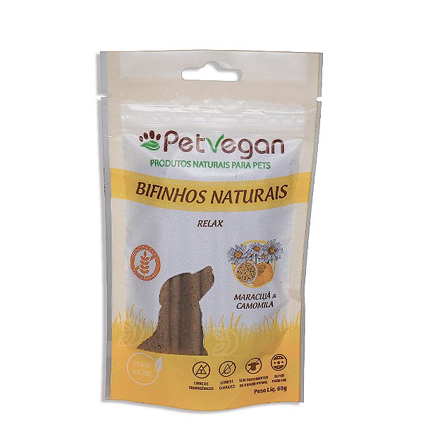 Bifinho PetVegan Relax 60g | 100% Vegano e Sem Glúten
