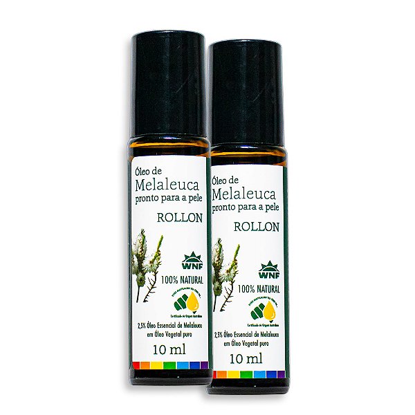 Roll-On Óleo de Melaleuca Pronto Para Uso 10ml Wnf - 2 Unid.