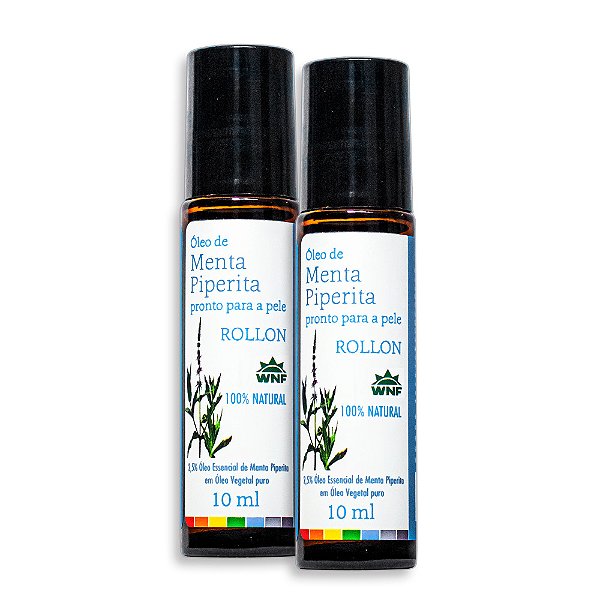 Roll-On Óleo Menta Piperita Pronto Para Uso 10ml Wnf - 2 Un