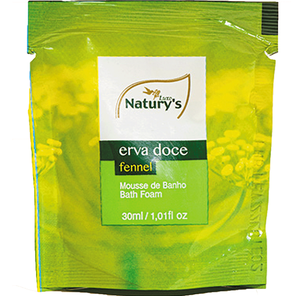Kit 100 Mousse de banho Erva Doce Naturys 30 ML