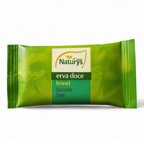 Kit 100 Sabonetes 13g Erva Doce Naturys Hotel, Pousadas, Hospitais
