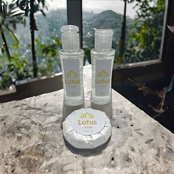 100 Kits Shampoo, Condicionador e Sabonete Personalizado Com a sua Marca