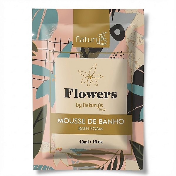 Kit 1000 Mousse de Banho Flowers 10ml - Amenities Premium para Spas, Hotéis e Resorts