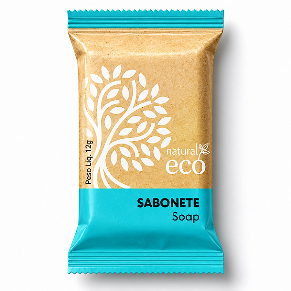 Kit 100 Sabonetes 15g em Barra Eco Natury's – Sustentabilidade e Cuidado em Cada Detalhe