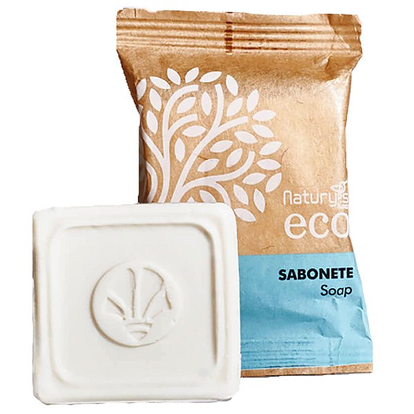Kit 100 Sabonetes Linha Ecológica 30g Sustentável Hotel, Pousada, Resort