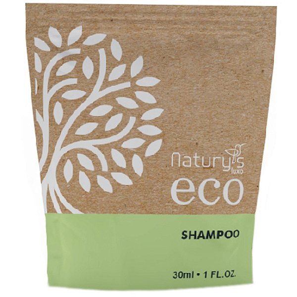 Kit 100 Shampoo Ecológica 30ml Sustentavel Hotel, Pousada, Resorts