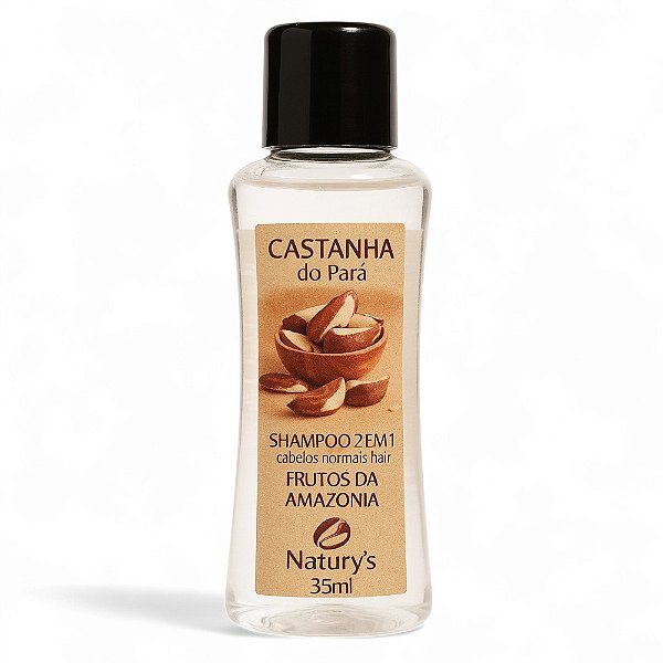 Kit 100 Shampoo 2 em 1 Castanha do Pará Frasco 35ml Naturys