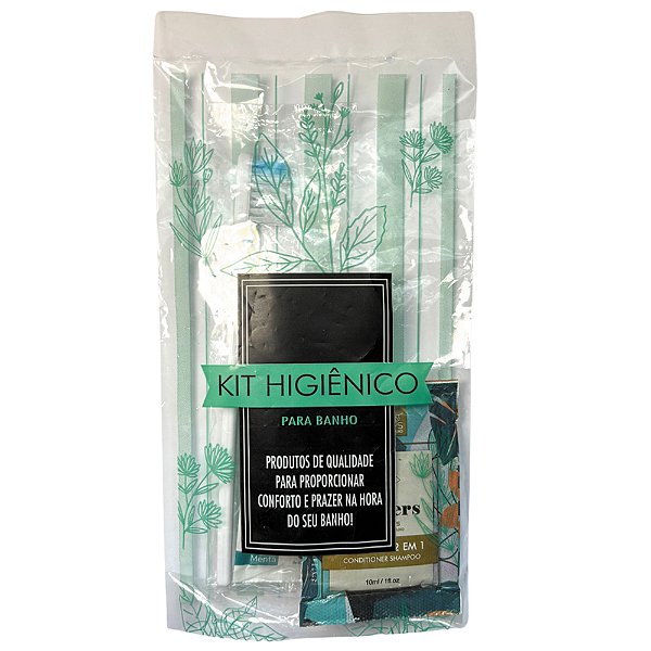 100 Kits Higiene Pessoal 7 Itens: Banho, Dental e Barbear - Viagem, Doação e Hotel