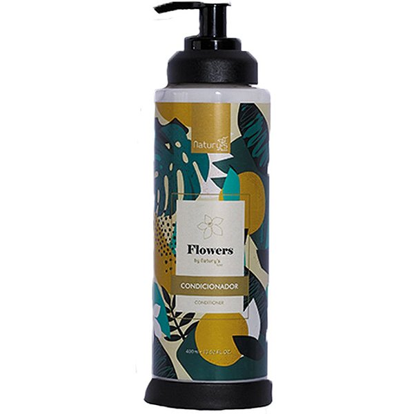 Condicionador Flowers by Natury's Luxo Frasco 400ml Dispenser (Vávula Pump)