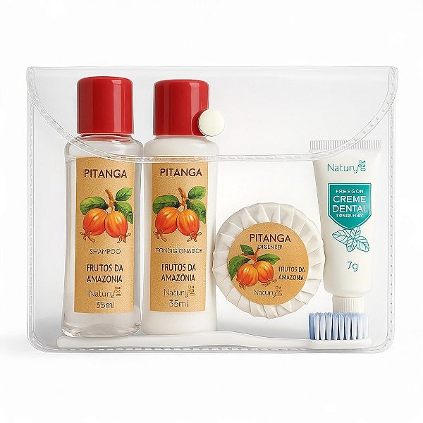 Kit Amenities Pitanga – Frutos da Amazônia | Hotelaria e Viagem