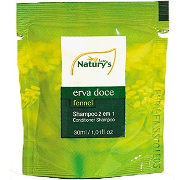 Shampoo 2 em 1 Erva doce Naturys Sache 30ml Unidade