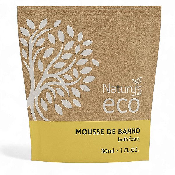Mousse de banho 30ml Linha Ecológica Naturys  Papel Kraft Sustentavel