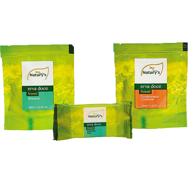 Kit Shampoo, Condicionador e Sabonete Erva Doce Natury's