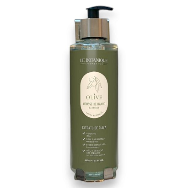 Mousse de Banho Le Botanique Olive Vegano Dispenser 400ml