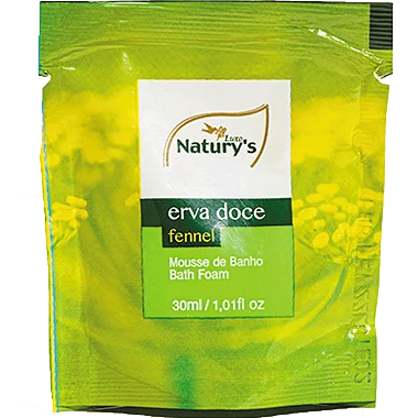 Kit 1000 Mousse de banho Erva Doce Naturys 30 ML