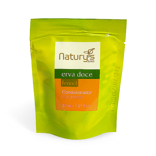 Condicionador Erva Doce Sachê 30ml Naturys Luxo – Ideal para Hotéis, Pousadas e Hospitais