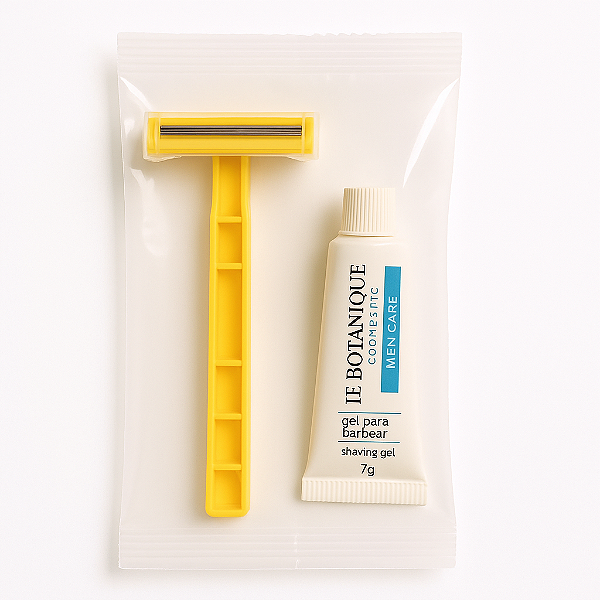 100 Kits Barbear Com Aparelho de Barbear + Creme 7 Gramas