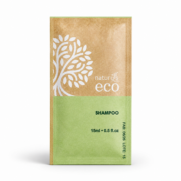 Kit 250 Shampoo Ecológico Sustentavel Sachê 15ml