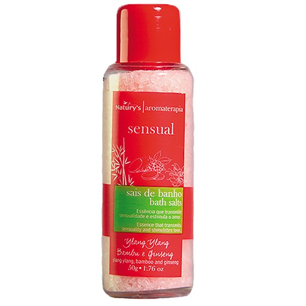 Kit 500 Sais de banho Sensual Naturys Frasco 50g