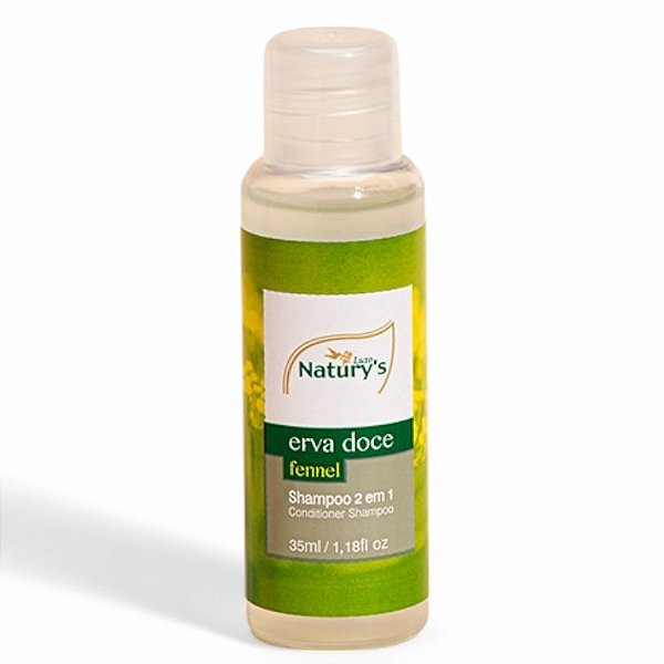 Shampoo 2 em 1 Erva Doce Frasco 35ml Naturys
