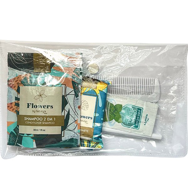 Kit Higiene Pessoal Empresarial, Hospital, Hospedagens (5 Itens)
