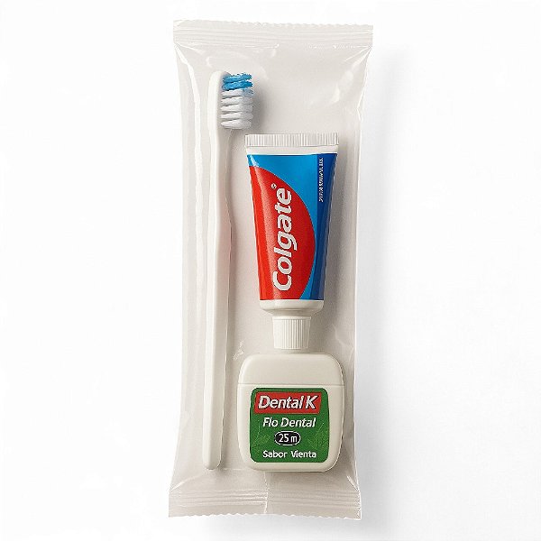100 Kits Escova Dental com Creme Colgate 30g + Fio Dental 25m