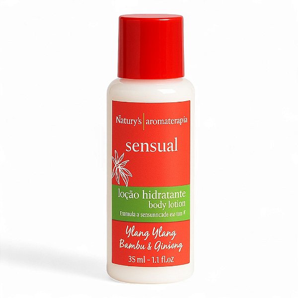 Loção Hidratante Natury’s Sensual –  Ylang Ylang, Bambu e Ginseng – 35ml
